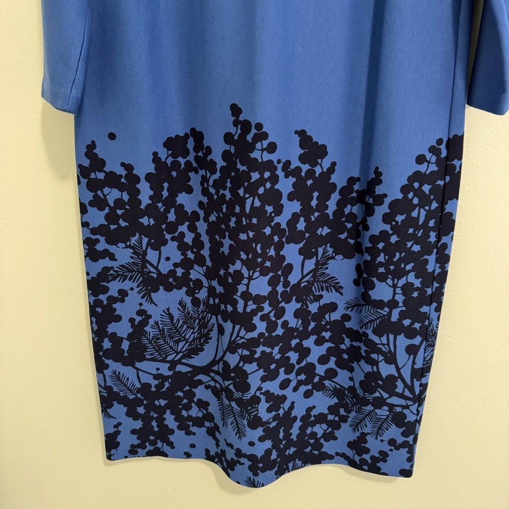 Boden Blue Floral Print Shift Dress - Picture 3 of 5